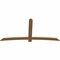 Ekena Millwork Bellingham Timber Gable Bracket, Western Red Cedar, 96"W x 48"H x 1 1/2"D x 5 1/2"F, 12/12 Pitch GBW096X48X0206BEL00SWR - alternate 4
